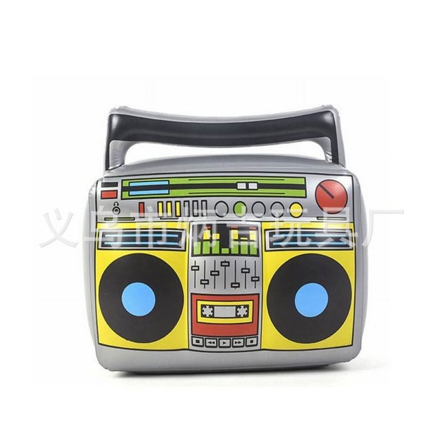 Qiaoxi Jouets Gonflables pour Enfants Microphone Guitare Saxophone Orgue Électronique Instrument Gonflable pour Fête à Thème Musical