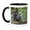 Black/White, variant on 3drose, Curious River Otters Are Never Far from Water., 15oz Two-tone Yellow Mug