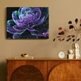 thumbnail image 4 of Fenyluxe Purple Flower Canvas Prints Wall Art Decor Ready To Hang for Home Room Decoration 16x12in, 4 of 6