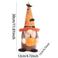 thumbnail image 3 of Decorations Fabric Dolls Pumpkin & Bat Dolls Figurines, 3 of 6