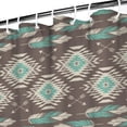 thumbnail image 3 of Ethnic Aesthetic Shower Curtain 72x72 Inches for Bathroom, Quick-Dry Polyester with Plastic Hooks, Boho Vintage Artistic Tribal Earth Tone Pattern, 3 of 5