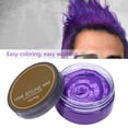 thumbnail image 4 of Color de cabello cera desechable peinado modelado coloración del cabello cera tinte para el cabello crema púrpura, 4 of 8