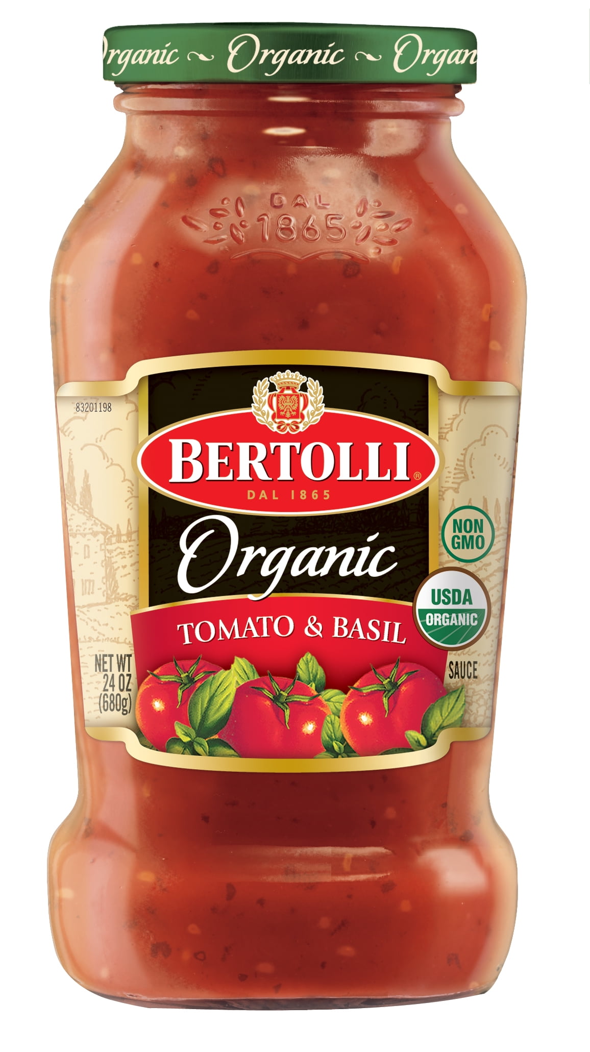 Bertolli® Organic Traditional Tomato & Basil Pasta Sauce, 24 oz