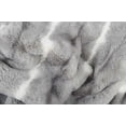 thumbnail image 3 of Black Gray And White Woven Acrylic Striped Plush Throw, 3 of 3