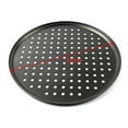 thumbnail image 3 of Lssam 12 Inch Perforated Pizza Crisper Pan, Nonstick Carbon Steel Baking Sheet with Holes, Oven Safe Round Pizza Pan for Home and Restaurant Kitchen, 3 of 7