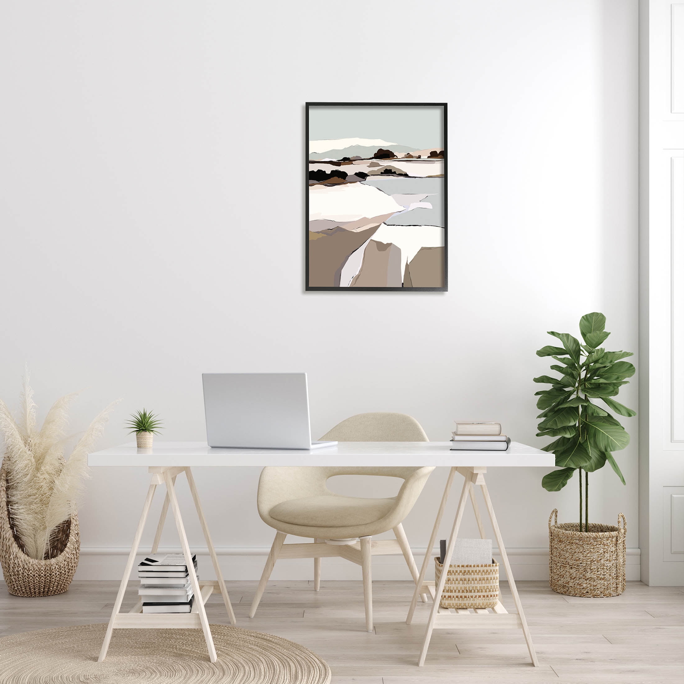 Stupell Industries Lakeside Shore Glattalp Scene Graphic Art Black Framed Art Print Wall Art, Design by Nikita Jariwala