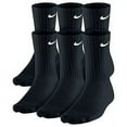 thumbnail image 3 of NikeDRI-FIT Unisex Everyday Cotton Cushioned Crew Training Socks with DRI-FIT Technology, White (6 Pairs) Black 6-8 / Women's 6-10, 3 of 4