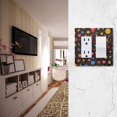 thumbnail image 5 of Yayeee Rocker Switch Wall Plate 2-Gang 4.7"x4.6" Home Decorative Outlet Cover, Moon Pattern, 5 of 6