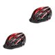 thumbnail image 4 of Naiovety Casco de bicicleta Luz trasera Cascos de equitación Hombre moldeado integralmente Recargable Seguridad ajustable para deportes de moto negro rojo 2piezas, 4 of 6
