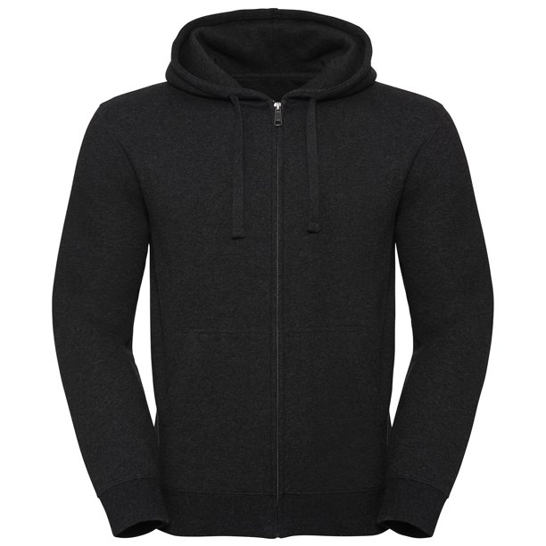 Russell - Sudadera con Cremallera Authentic de Mezcla para Hombre (Carbón Mezcla) Russell UTRW8099_charcoalmelange