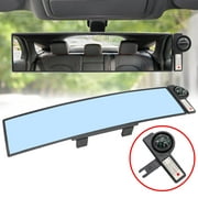 Large 12''Car Interior Wide Angle Rear View Mirror Anti Glare  Safety Universal
