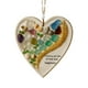 thumbnail image 2 of Adornos navideños acrlicos 2D con forma de corazn de cristal marino, 2 of 4