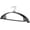 Black, variant on Non-Slip Rubber Coated Metal Hangers No Shoulder Bump, Set of 5/10 Heavy Duty Contour Sweater Hangers for Shirts Coats Dresses or Suits, Rust-Free Closet Clothes Organizer, 16.5”, Black