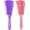 Pink, Purple, variant on 2 Pieces Detangling Brush for Afro America/African Hair Textured 3a to 4c Kinky Wavy/Curly/Coily/Wet/Dry/Oil/Thick/Long Hair, Knots Detangler Easy to Clean (Black, Green)