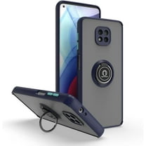 is Specially Designed for Motorola Moto G Power 2021 Anti-Fall,Anti-Fingerprint, Built-in 360° Rotating Ring Bracket Solid and Durable Magnetic car Phone case, Suitable for 6.6inches Male-Blue