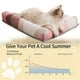 thumbnail image 5 of Colchoneta refrescante de ratán para mascotas, accesorios para cama de dormir, lavable, 3D, portátil, cómoda, impermeable, duradera, colchón de verano para gatos y cachorros., 5 of 6