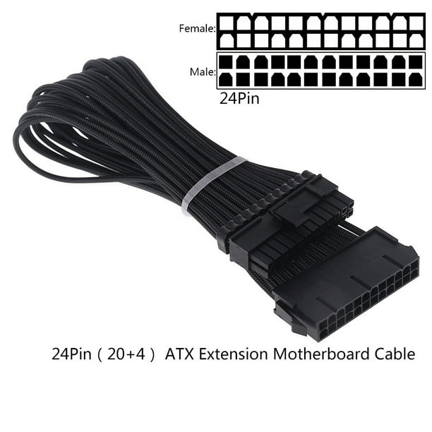 marionet Urimelig penge 24-pin A TX/EPS/8-pin PCI-E GPU/8pin CPU/6-pin PCIE/4-Pin CPU Cable Sleeve  Extension Power Supply Cable Easy to Use - Walmart.com