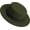 Army Green, variant on Classic Fedora Hat Flat Top Hat Felt Pork Pie Hat Wide Brim Church Derby Cap for Women and Men