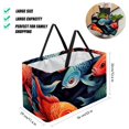 thumbnail image 2 of Fish Large Capacity Reusable Oxford Cloth Grocery Basket - Foldable Shopping Bag for Picnics & Shopping, 2 of 7