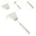 thumbnail image 5 of simhoa Hand Rake Lightweight Loosening Soil Garden Rake for Gardening Yard Backyard 7, 5 of 8
