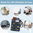 thumbnail image 4 of Funda de libro Wave Book Sleeve Star Book Protector Moon Book Covers para libros de bolsillo Funda de tela lavable con cremallera y bolsillo adicional, 4 of 9