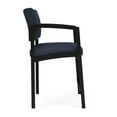 thumbnail image 4 of Lenox Steel Reception Waiting Room Hip Chair / Black Steel / Blue / Blue, 4 of 5