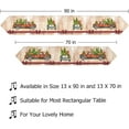 thumbnail image 3 of Dreamtimes Double Sided Christmas Truck Long Polyester Table Runner 13 x 70 Inches Christmas Tree Table Cloth Cover Placemats for Kitchen Dinning Living Holiday Wedding Party Decor, 3 of 7