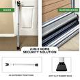thumbnail image 6 of Door Stopper Security Bar, 2-in-1 Adjustable Door Steel Jammer, 300 lbs of Force, by Guard Dog Security, 1 pack White, 6 of 8