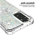 thumbnail image 2 of for Xiaomi Redmi Note 11 4G Glitter Case with Ring Holder, Bling Sparkle Floating Liquid Soft TPU Cushion Fashion Clear Case Cover for Xiaomi Redmi Note 11 4G/Redmi Note 11S  Silver, 2 of 14