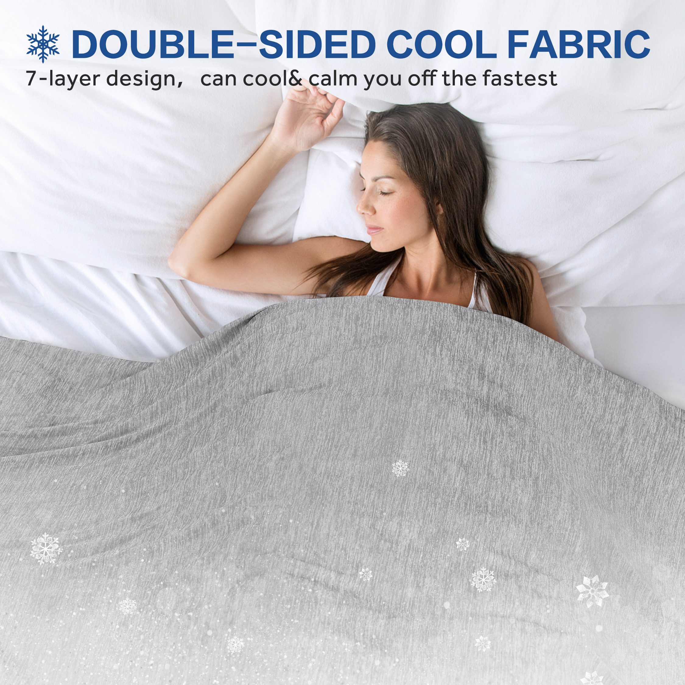Silkyrest Cooling Weighted Blanket Cover, 48