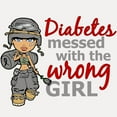 thumbnail image 2 of CafePress - Combat Girl Diabetes - White/Black Shot Glass, Unique and Funny Shot Glass, 2 of 2