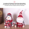 thumbnail image 3 of Kearding Bolsa de dulces, soporte para galletas, colgante de Navidad, regalo dulce, adorno colgante, accesorios funcionales para el hogar, decoraciones Forma de muñeco de nieve, 3 of 6