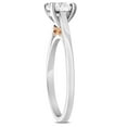 thumbnail image 2 of Pompeii 1ct Round Diamond Solitaire 14k Rose & White Gold Engagement Ring Lab Grown, 2 of 6
