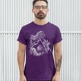 thumbnail image 3 of Tee Hunt Reaper Biker T-shirt Ride or Die Skeleton Biker Forever Motorcycle Men's Tee, Purple, 5X-Large, 3 of 5