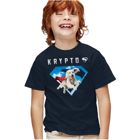 Superman 2025 Krypto Sky Shield Kids T Shirt for Youth Boys and Girls