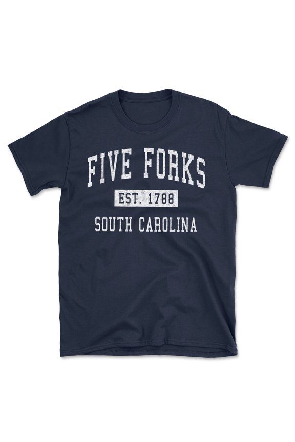 Five Forks South Carolina Classic Established Men's Cotton T-Shirt