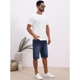 thumbnail image 5 of DARING DIVA Men's Waffle Fabric Classic Crew Neck Raglan Short Sleeves M White, 5 of 7