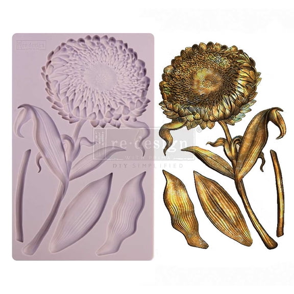 Prima Marketing Re-Design Mould 5"x8"x8Mm-Grandeur Flora