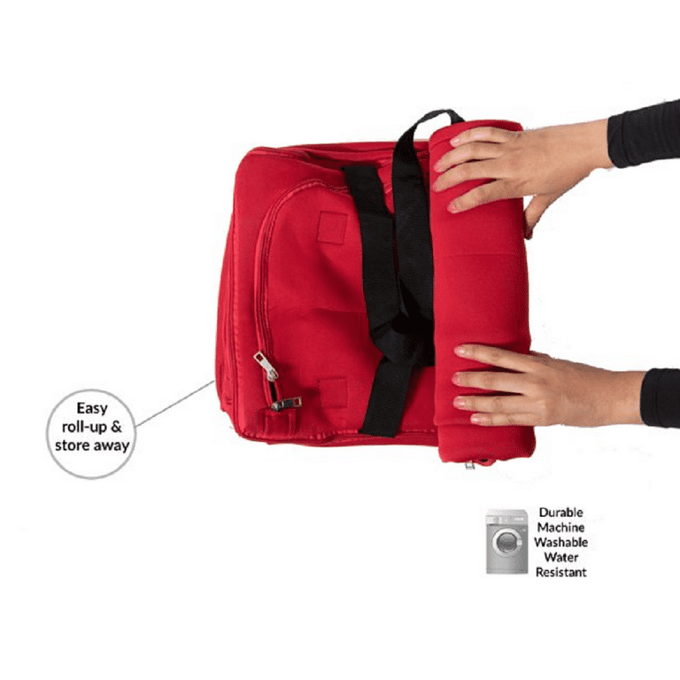 Duffle Bag Travel Bag Gym Bag Machine Washable Odor Water Proof Expandable with Mesh Bags Red Walmart