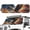 American Flag Flame Eagle, variant on Garronmavis Forest Eagle Windshield Shade for 2018-2024 2025 Jeep Wrangler JL / 2020-2024 Jeep Gladiator JT Accessories 18.5''x56'' Front Window Sun Shade Sun Visor Protector