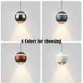 thumbnail image 4 of FSLiving J-Type Track Light with Focused 7W LED Track Spotlight Modern Pendant Light Adjustable Height Globe Shape Accent Downlight 3000K for Sloped Ceiling Gifts,Customizable - 1 Light (Gray), 4 of 7