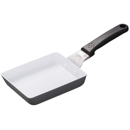 

Kyocera Tamagoyaki Frying Pan 13 × 18cm IH Compatible NEW Cerabrid Ceramic Coating Non-Stick Heat Conductive High Matte Gray Kyocera CF-EB-WMGY