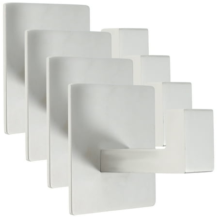 

4pcs Wall Hook Wall Hanging Storage Hook Adhesive Clothes Hook Utility Hook