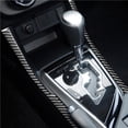 thumbnail image 4 of Calcomanía Lateral Del Panel De Cambio De Marchas De La Consola Central Del Coche, Pegatina De Decoración Interior Reemplazable Precortada De Fibra De Carbono Negra Compatible Con Toyota 2 Uds. seitruly VI003835-00, 4 of 7