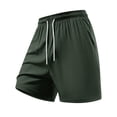 thumbnail image 2 of pstuiky Pantalones cortos para hombre, Pantalones cortos de poliéster de color liso para hombre, pantalones deportivos casuales para playa y exteriores Pantalones cortos cargo, 2 of 9