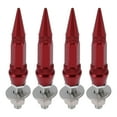 thumbnail image 1 of Tornillos de matrícula universales para motocicleta M6 de Unique Bargains, 82 mm, kit de tornos de matrícula antirrobo de aleación de aluminio rojo, 4 piezas, 1 of 6