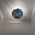 thumbnail image 3 of Tiffany Ceiling Lights Fixture Blue Stained Glass Dragonfly 12-Light LED Bulbs Included for Living Room Bedroom Kitchen, 3 of 6