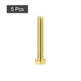thumbnail image 3 of Unique Bargains Brass Hex Bolts, M4x30mm 5 Pack Fully Thread Grade 4.8 Machine Screws, 3 of 4