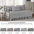 thumbnail image 2 of Daybed Cover 5-Piece 75"x39", Luxe Reversible Quilted All Season Bedding With Bedskirt Matching Shams, 2 of 11
