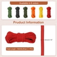 thumbnail image 2 of Uxcell Paracord Parachutes Cord Spool Survival Strong Rope Strings for Outdoor Use Red 49 Feet, 2 of 7